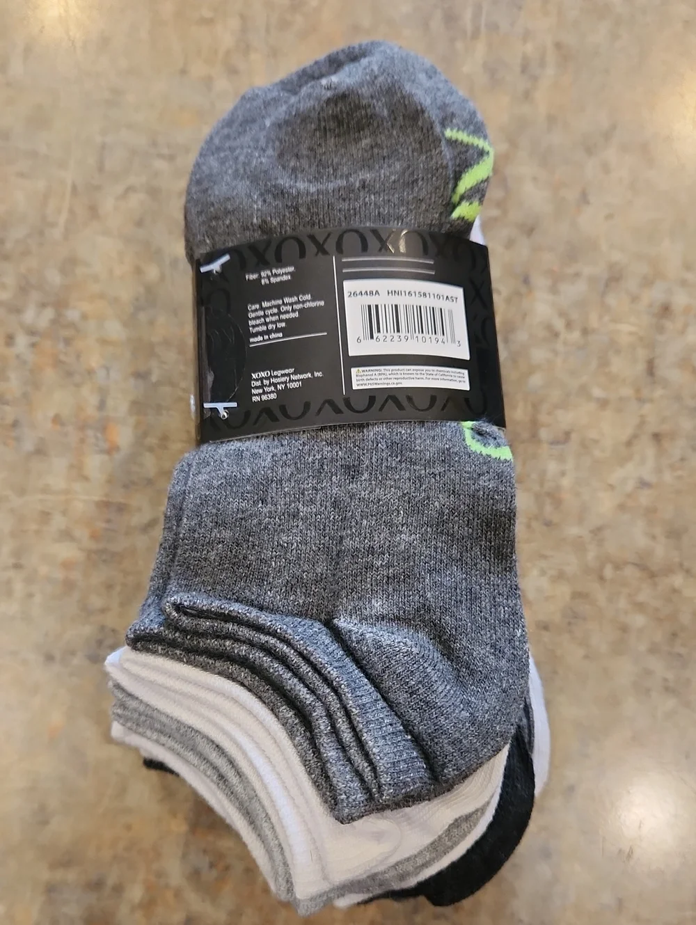 10 Pack Assorted Low Cut Socks